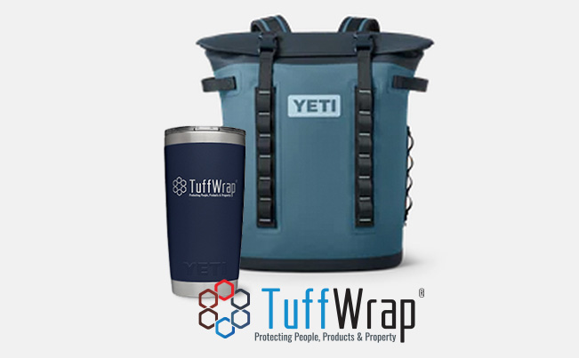 TuffWrap Trade Show YETI Give Away - stop by our booth