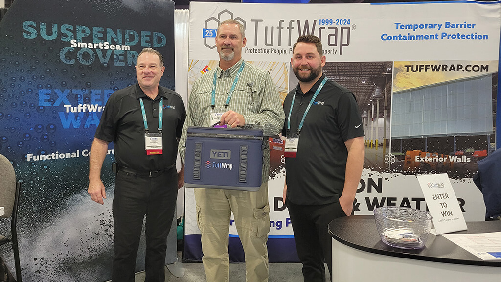 Yeti cooler winner - Darin McEwen, Senior Consultant/Roofing Sales, Boyd Bone Dry Roofing