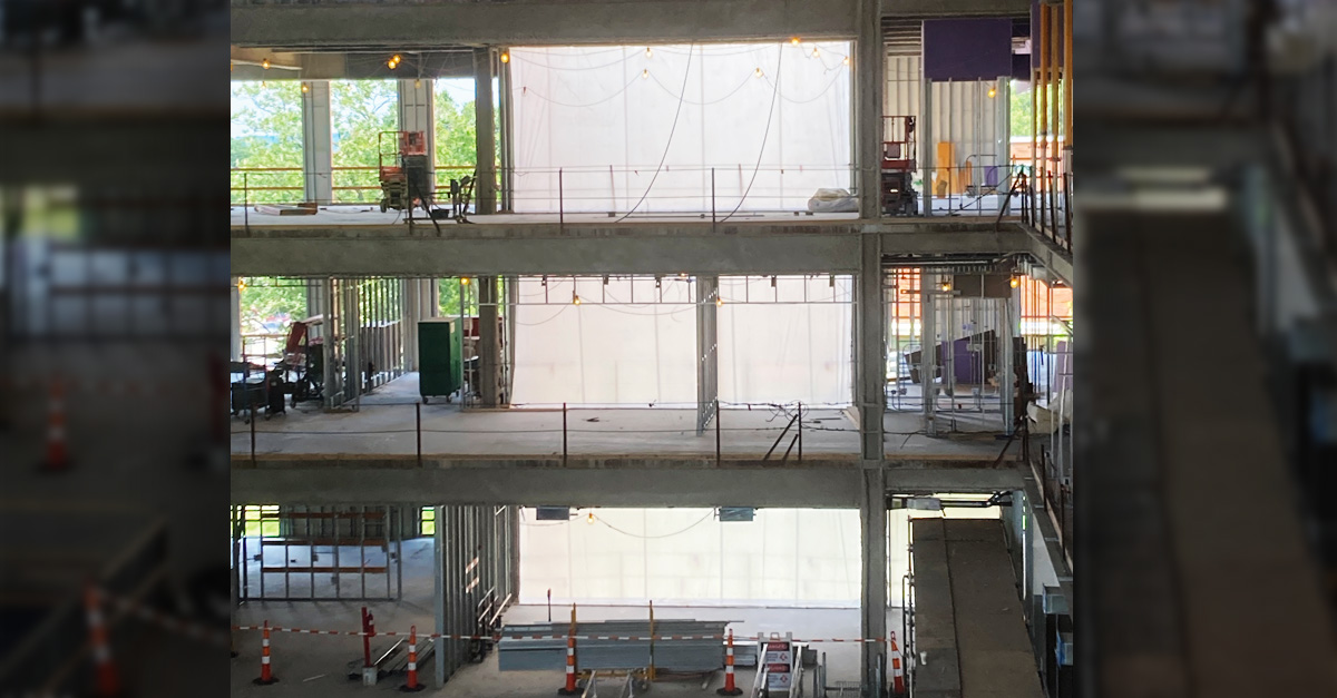 TuffWrap EXT Exterior Walls view from the inside