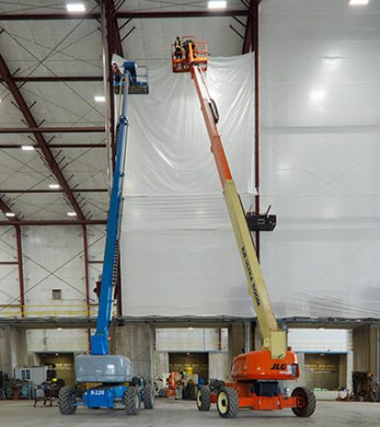 TuffWrap EXT Exterior Walls for Temporary Building Enclosures for Construction