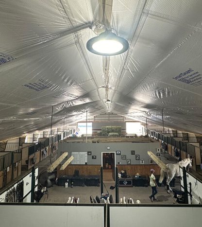 Office of the Equestrian Center protected by TuffWrap SmartSeam